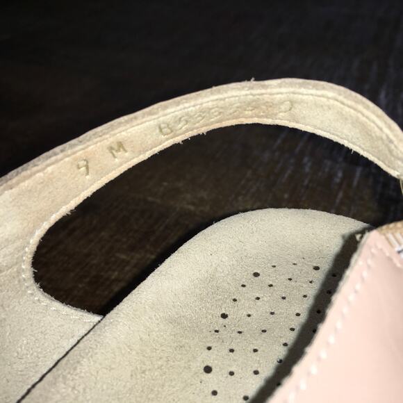 SAS Allegro Heel Strappy Sandal Womens 9 M Pale Pink Leather Minimalist Staple - Picture 10 of 11